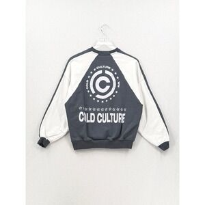 Cold Culture Sweatshirt Mens Small Gray Streetwear Graphic Pullover Cotton